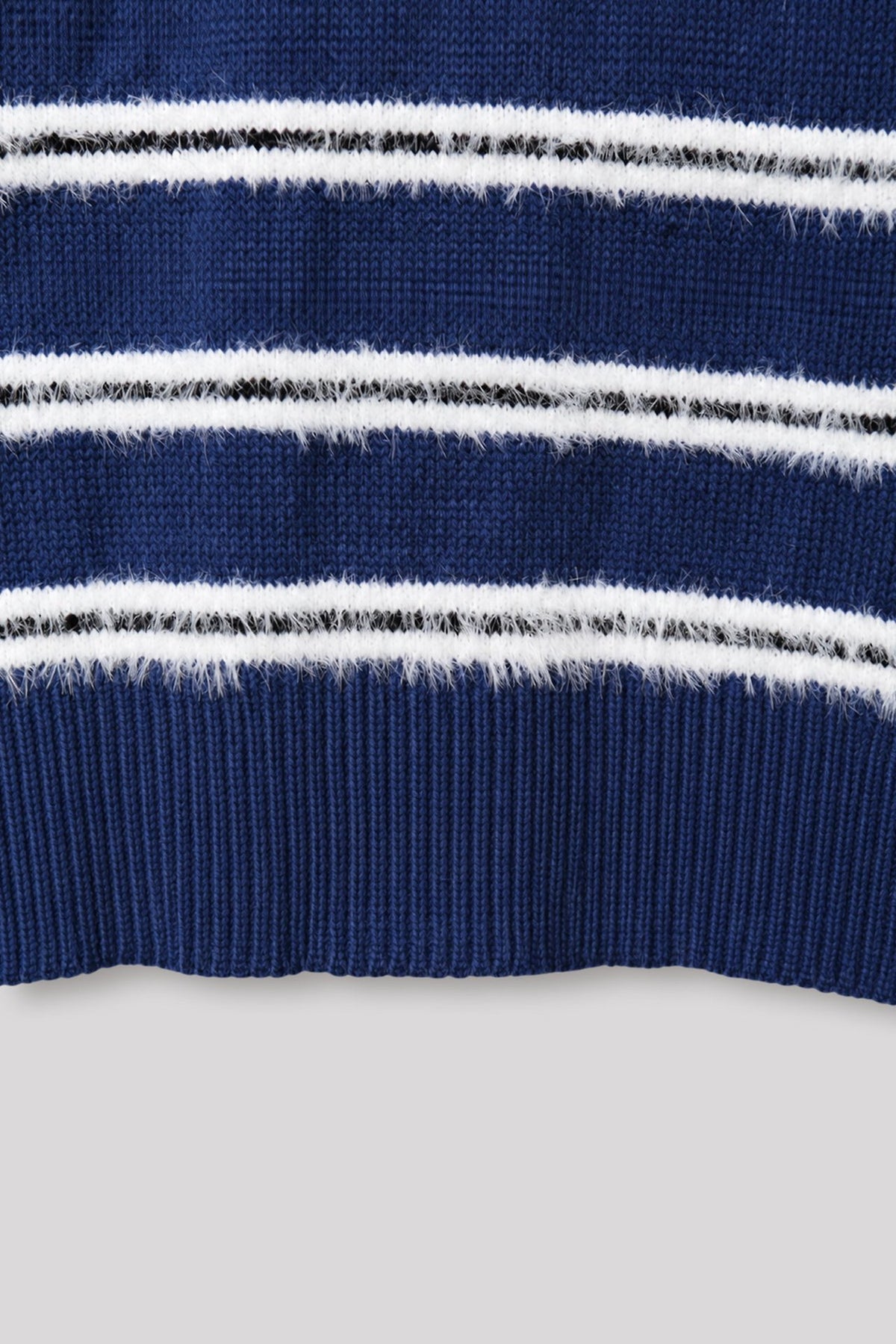 MAGNOLIA Multi Stripe Hairy Knit(BLUE,GRAY,BLACK) 商品画像6/9