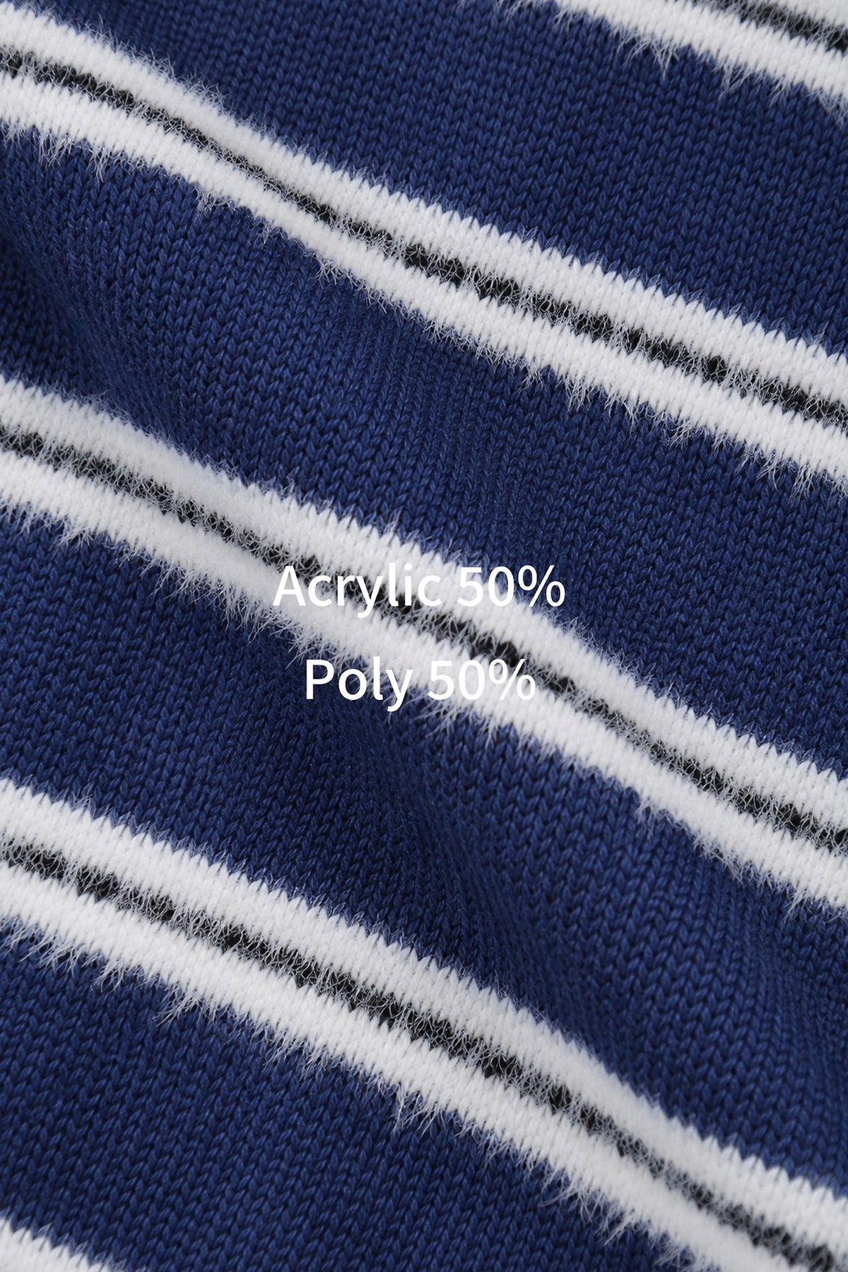 MAGNOLIA Multi Stripe Hairy Knit(BLUE,GRAY,BLACK) 商品画像7/9