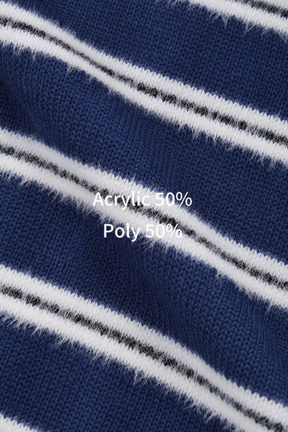 MAGNOLIA Multi Stripe Hairy Knit(BLUE,GRAY,BLACK) 商品画像7/9