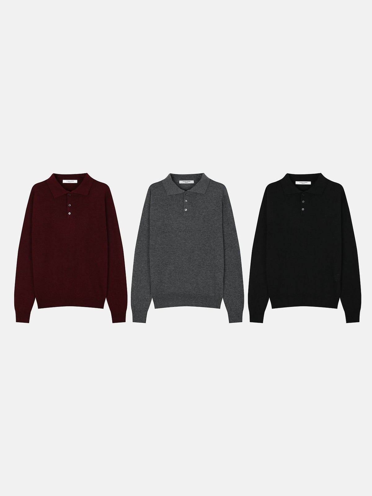 MAGNOLIA Musk Collar Knit(BURGUNDY,CHARCOAL,BLACK) 商品画像1/6