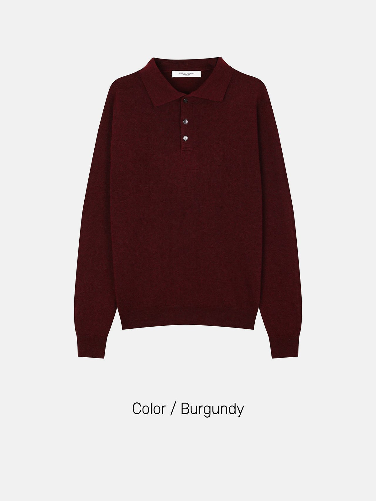 MAGNOLIA Musk Collar Knit(BURGUNDY,CHARCOAL,BLACK) 商品画像2/6