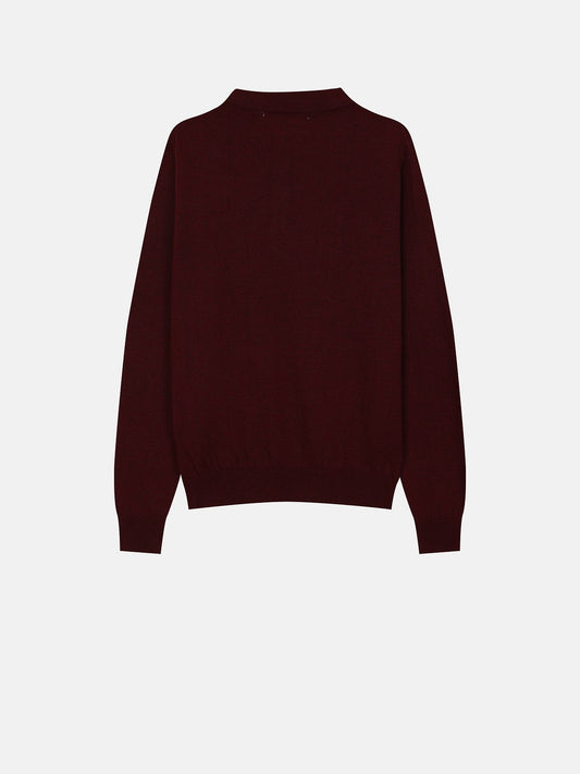MAGNOLIA Musk Collar Knit(BURGUNDY,CHARCOAL,BLACK) 商品画像3/6
