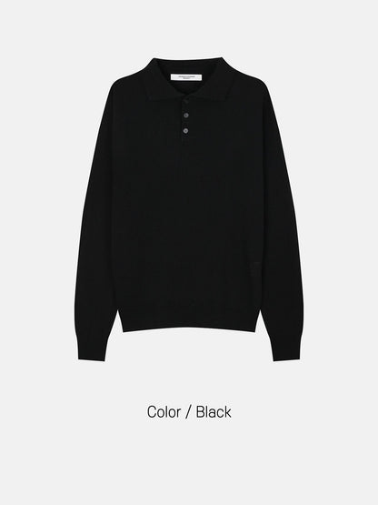 MAGNOLIA Musk Collar Knit(BURGUNDY,CHARCOAL,BLACK) 商品画像5/6