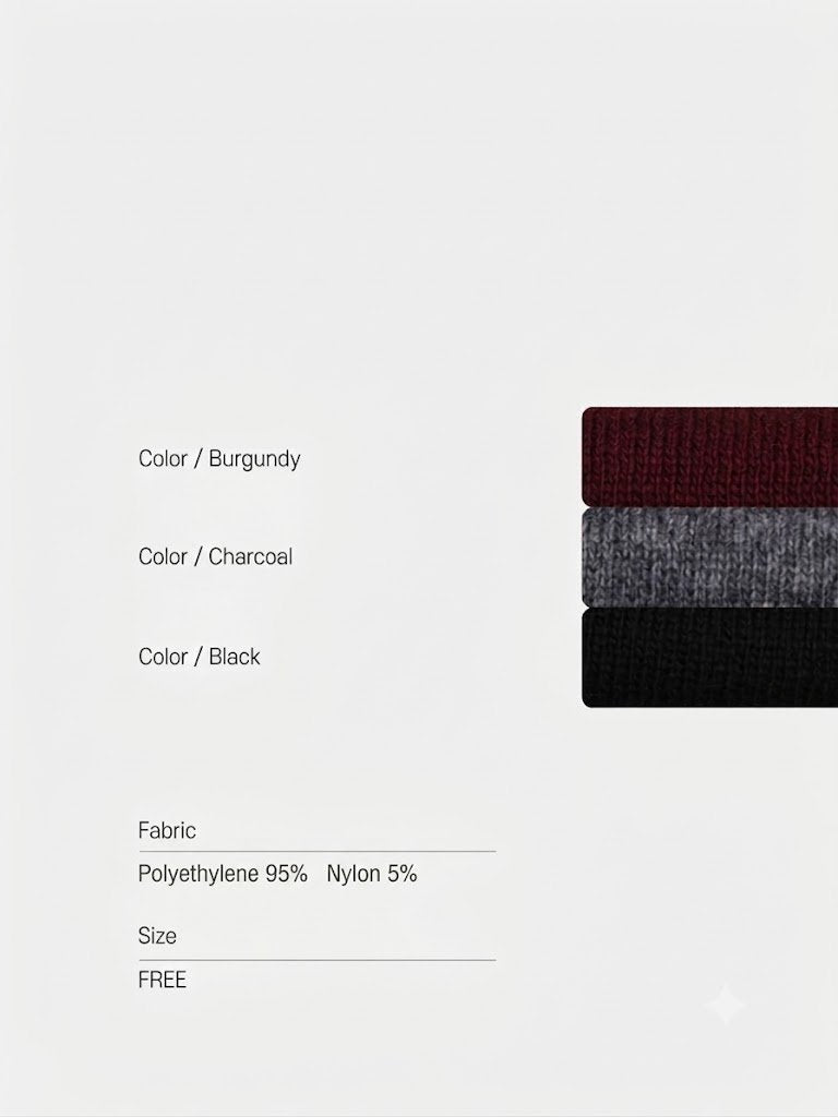 MAGNOLIA Musk Collar Knit(BURGUNDY,CHARCOAL,BLACK) 商品画像6/6