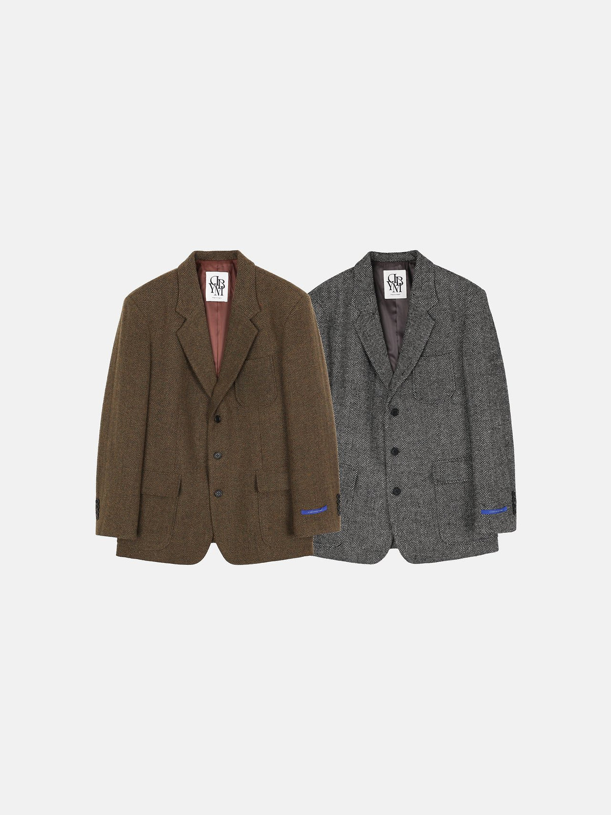MAGNOLIA Newman Herringbone Wool Jacket(BROWN,CHARCOAL) 商品画像1/5