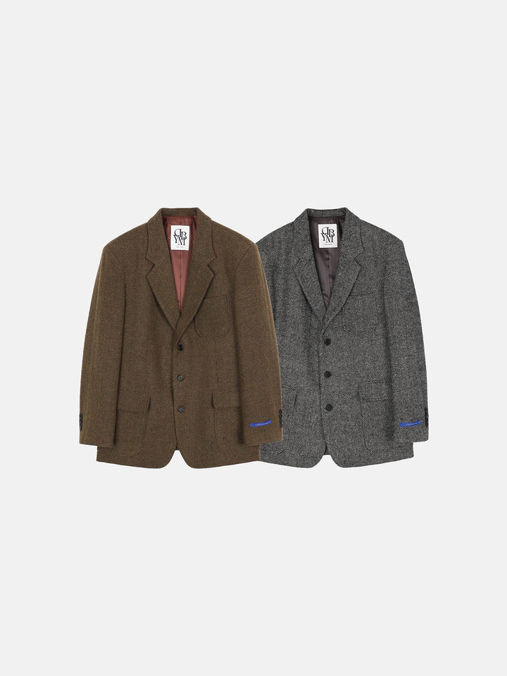 Newman Herringbone Wool Jacket