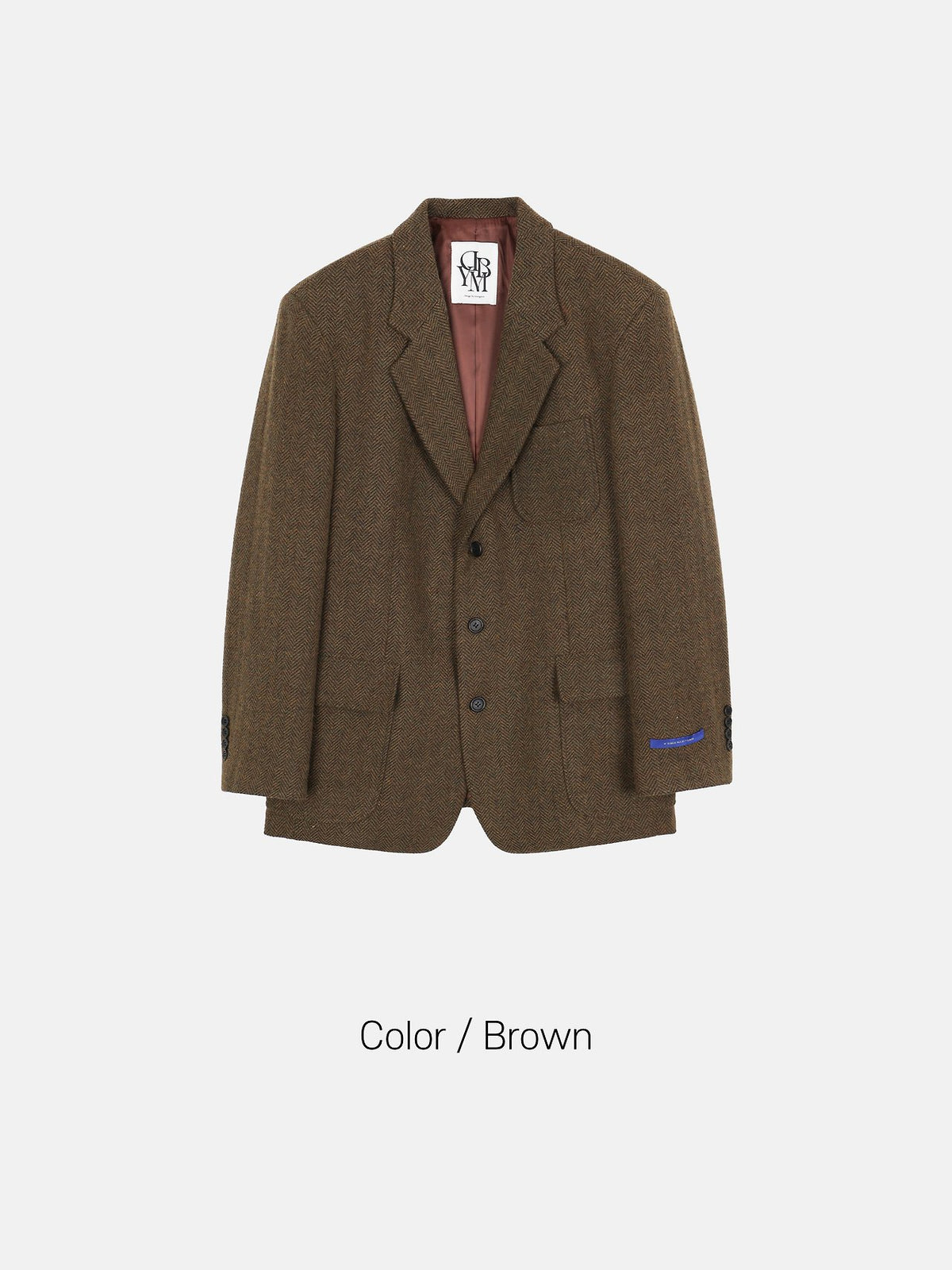MAGNOLIA Newman Herringbone Wool Jacket(BROWN,CHARCOAL) 商品画像2/5