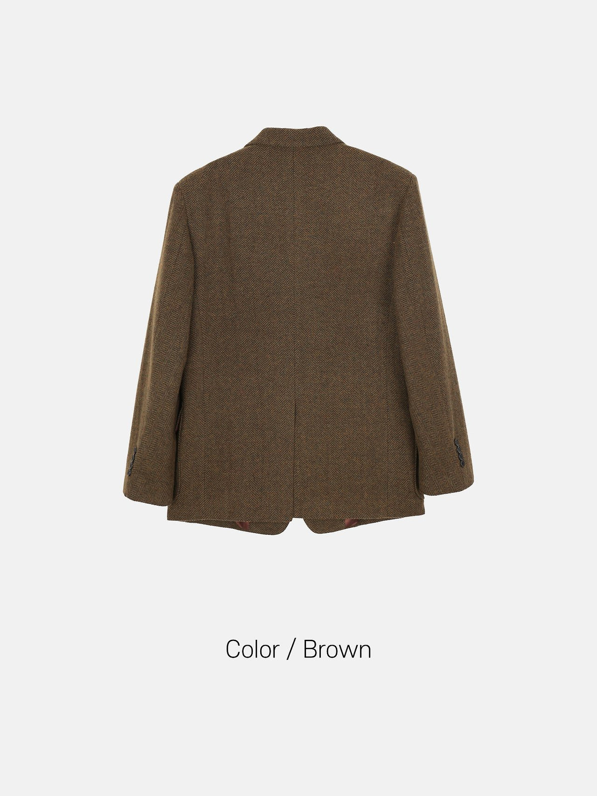 MAGNOLIA Newman Herringbone Wool Jacket(BROWN,CHARCOAL) 商品画像3/5