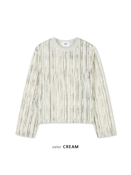 MAGNOLIA Nix Streak Ribbed Long Sleeve Tee(CREAM,GRAY,BLACK) 商品画像2/9