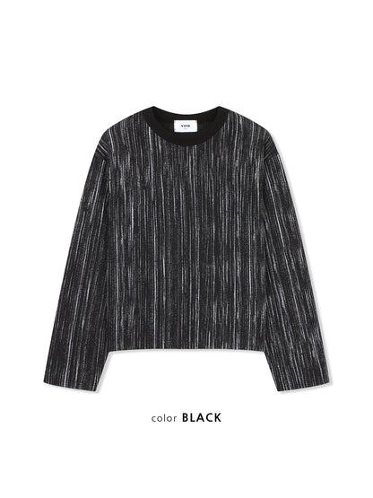 MAGNOLIA Nix Streak Ribbed Long Sleeve Tee(CREAM,GRAY,BLACK) 商品画像4/9