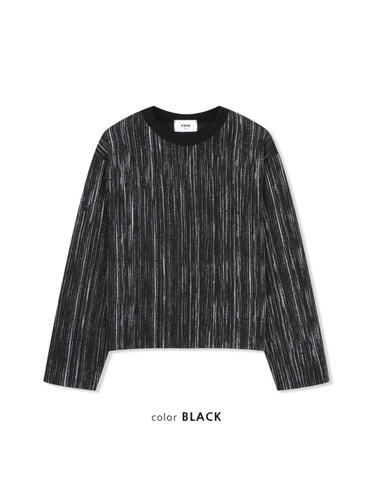 MAGNOLIA Nix Streak Ribbed Long Sleeve Tee(CREAM,GRAY,BLACK) 商品画像4/9