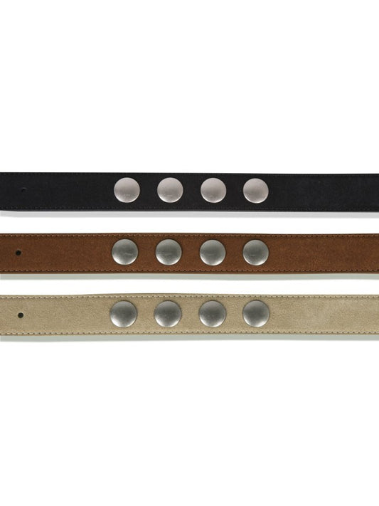 MAGNOLIA Noble Stud Leather Belt(BLACK,BROWN,BEIGE) 商品画像5/11