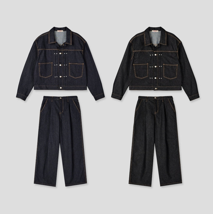 Non-Fade Denim Jacket Pants - SETUP