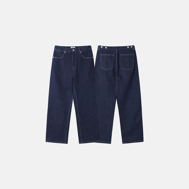 One Washed Denim Pants