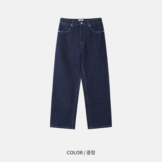 MAGNOLIA One Washed Denim Pants(MID BLUE) 商品画像2/9