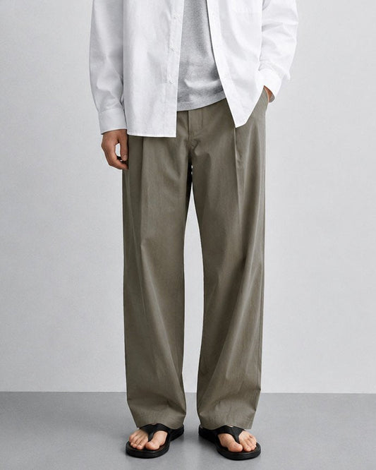 MAGNOLIA Or One-Tuck Chino Pants(BEIGE,CHARCOAL,BROWN) 商品画像1/16