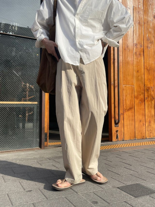 MAGNOLIA Or One-Tuck Chino Pants(BEIGE,CHARCOAL,BROWN) 商品画像8/16
