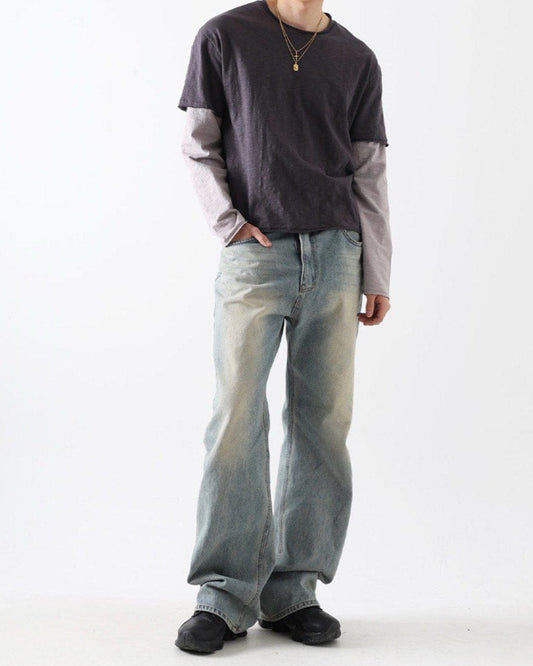 MAGNOLIA Our Flare Denim Pants(LIGHT BLUE,DARK BLUE) 商品画像2/16