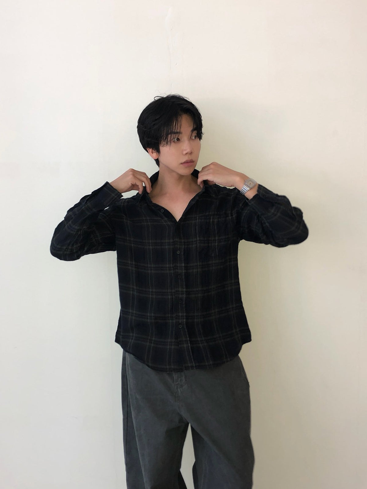 MAGNOLIA Our Pigment Check Shirt(RED,BLACK) 商品画像6/19