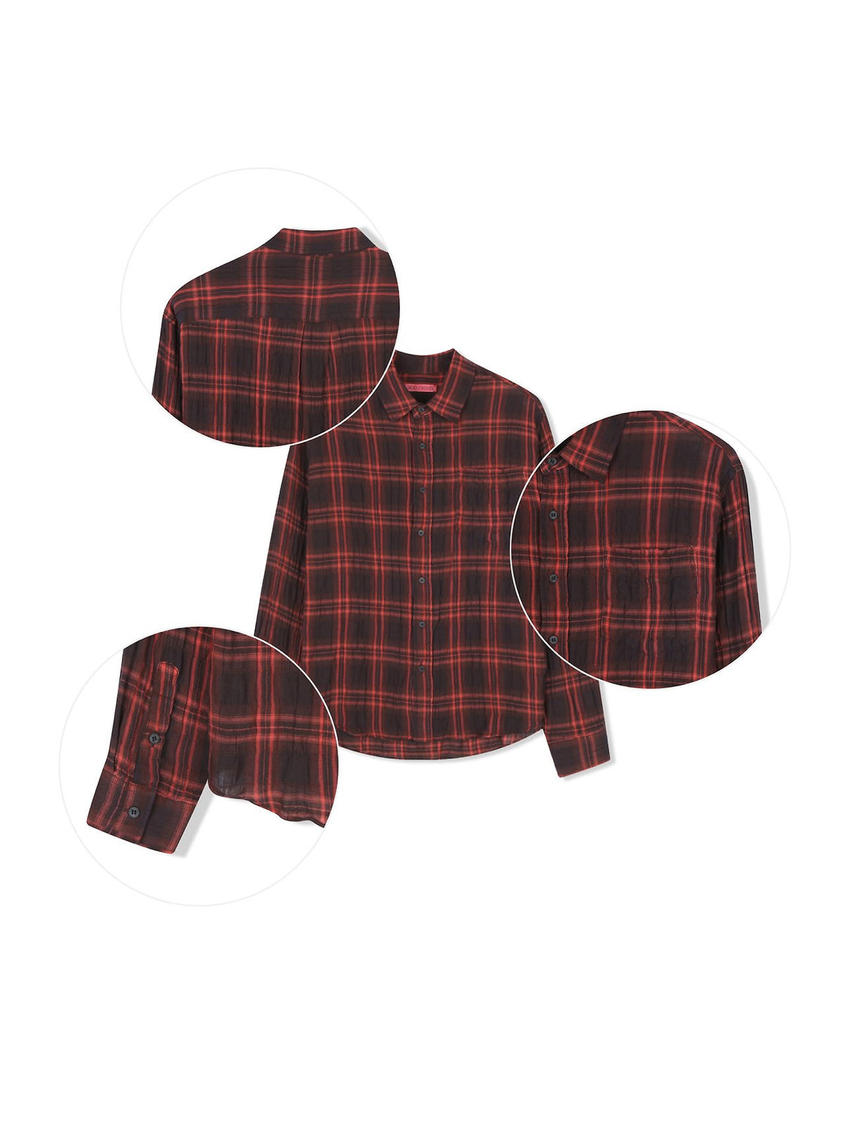 MAGNOLIA Our Pigment Check Shirt(RED,BLACK) 商品画像15/19