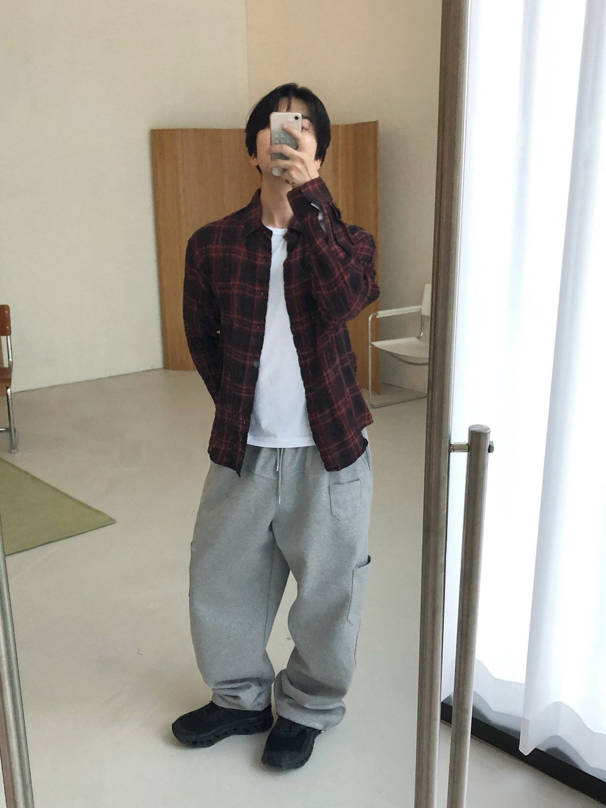 MAGNOLIA Our Pigment Check Shirt(RED,BLACK) 商品画像8/19