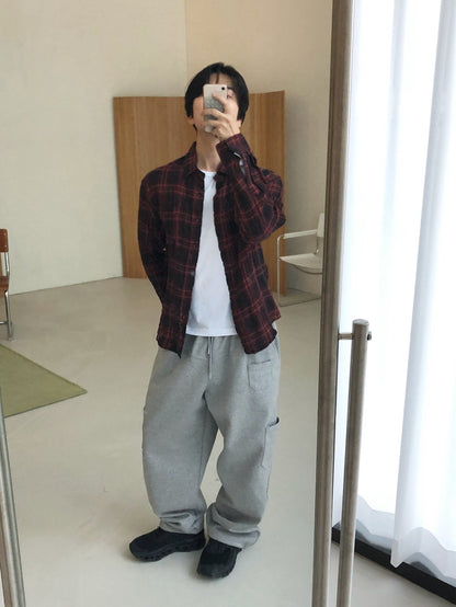 MAGNOLIA Our Pigment Check Shirt(RED,BLACK) 商品画像8/19