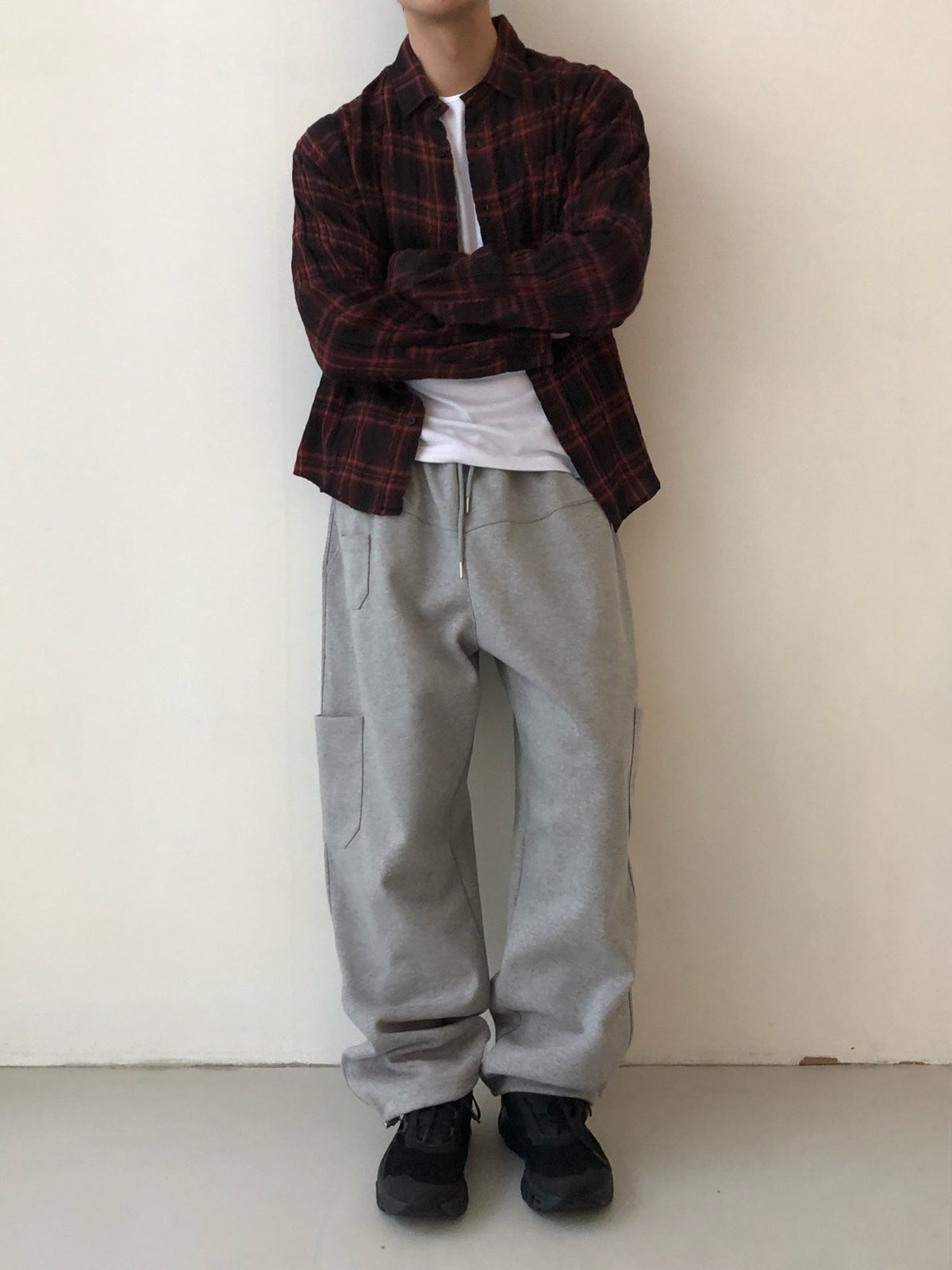 MAGNOLIA Our Pigment Check Shirt(RED,BLACK) 商品画像9/19
