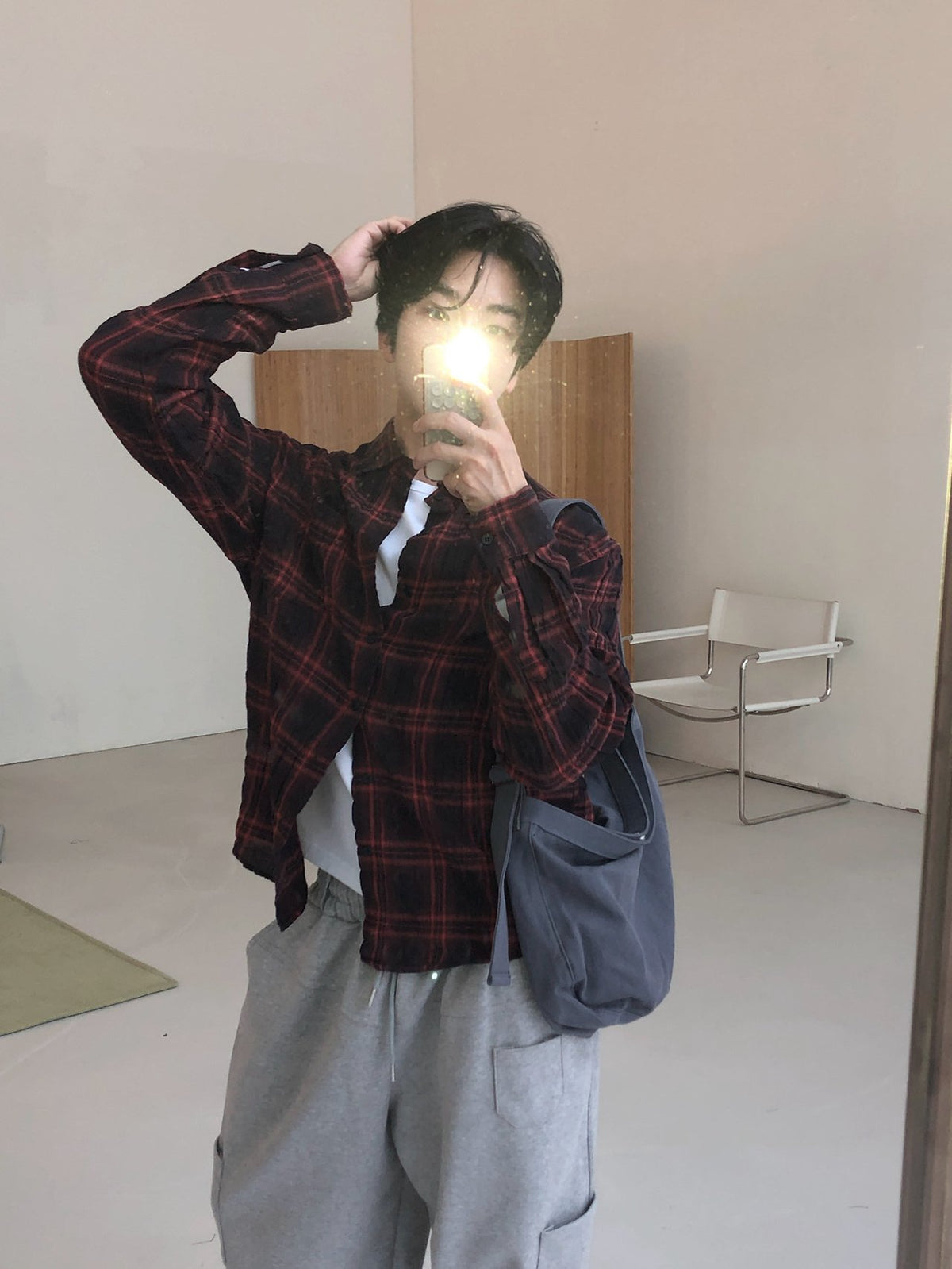 MAGNOLIA Our Pigment Check Shirt(RED,BLACK) 商品画像10/19