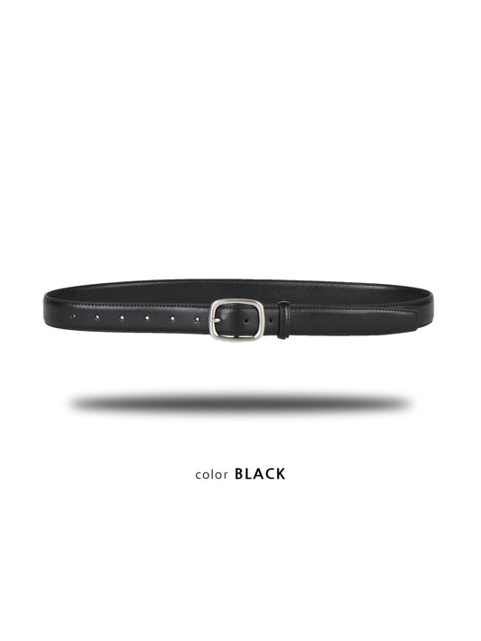 Oval Buckle Belt BLACK