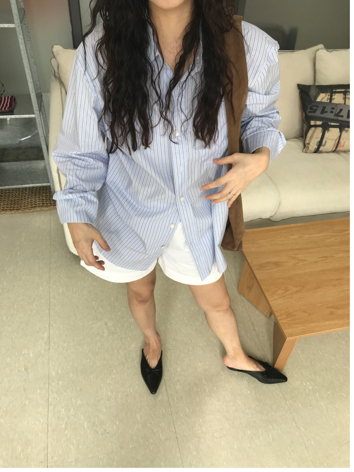 MAGNOLIA Oversized Stripe Shirt 韓国メンズファッション 08