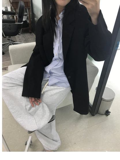 MAGNOLIA Oversized Stripe Shirt 韓国メンズファッション 09