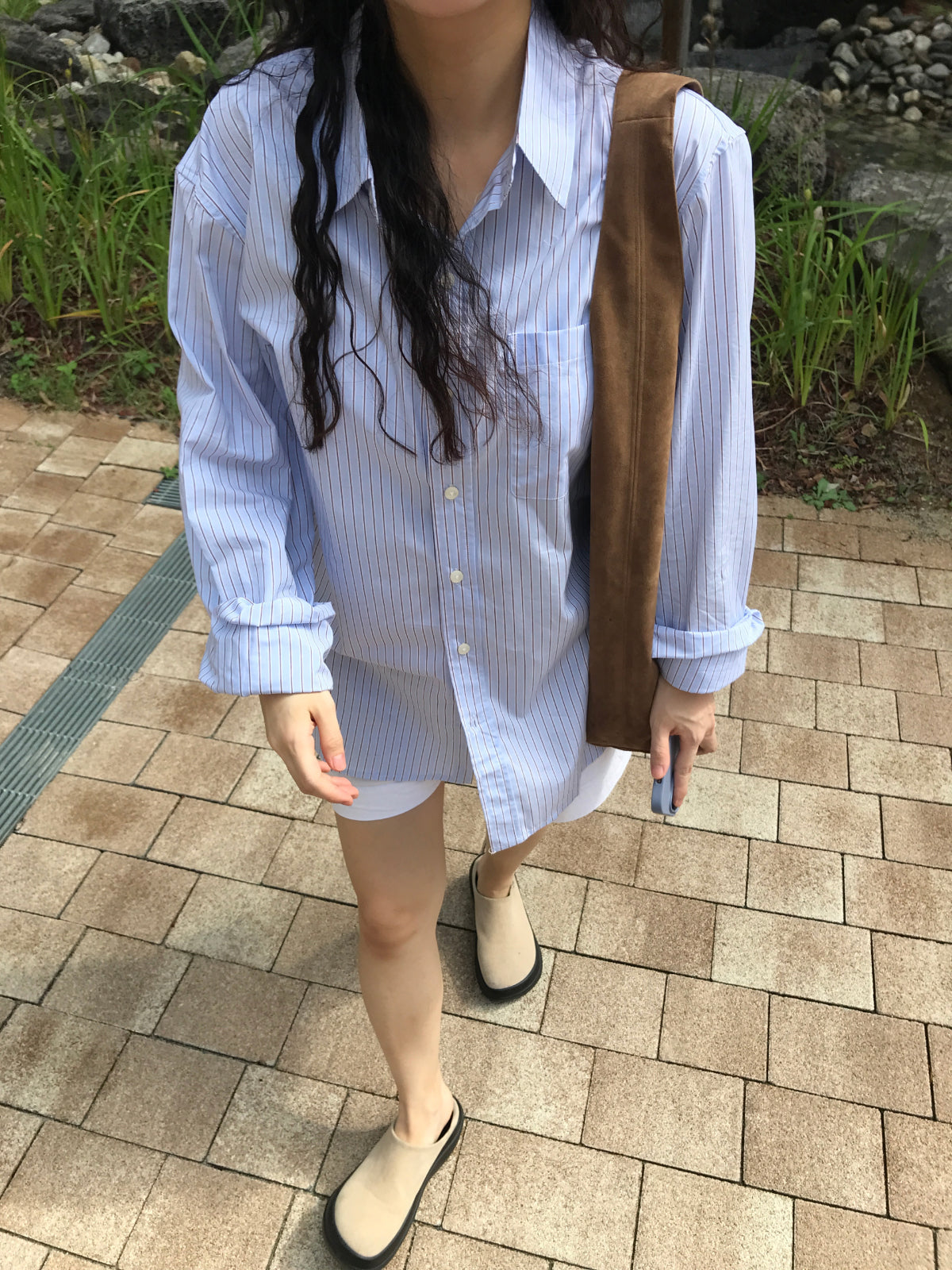 MAGNOLIA Oversized Stripe Shirt 韓国メンズファッション 10