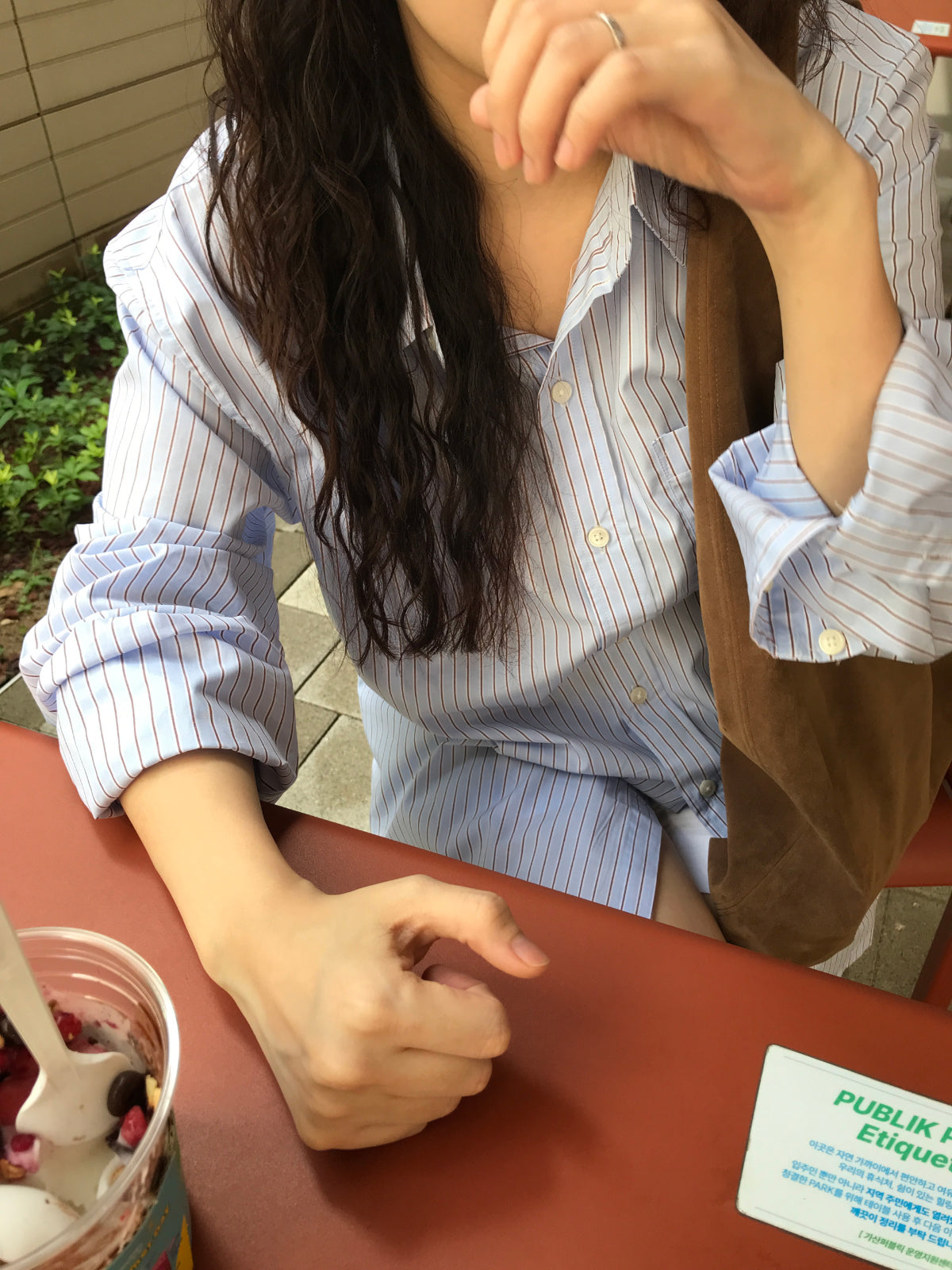 MAGNOLIA Oversized Stripe Shirt 韓国メンズファッション 12
