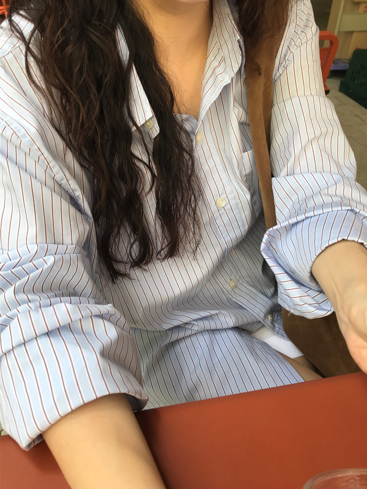 MAGNOLIA Oversized Stripe Shirt 韓国メンズファッション 14