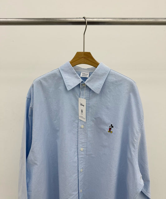 MAGNOLIA Oxford Embroidered Shirt(WHITE,SKY BLUE) 商品画像3/9