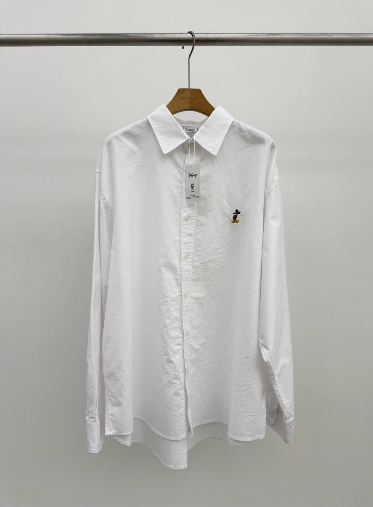MAGNOLIA Oxford Embroidered Shirt(WHITE,SKY BLUE) 商品画像6/9