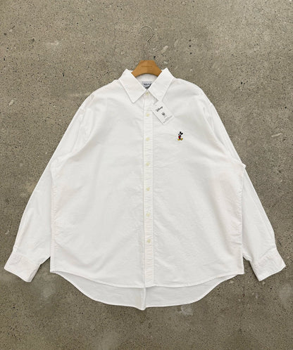 MAGNOLIA Oxford Embroidered Shirt(WHITE,SKY BLUE) 商品画像8/9