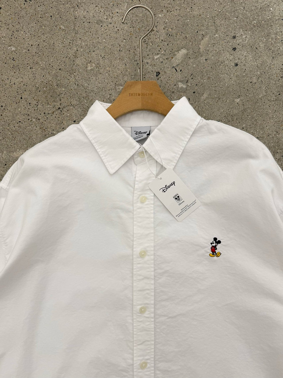 MAGNOLIA Oxford Embroidered Shirt(WHITE,SKY BLUE) 商品画像9/9