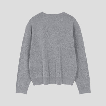 MAGNOLIA Passive Sewing Round Knit(IVORY,MELANGE GRAY,PURPLE,BLACK) 商品画像9/27