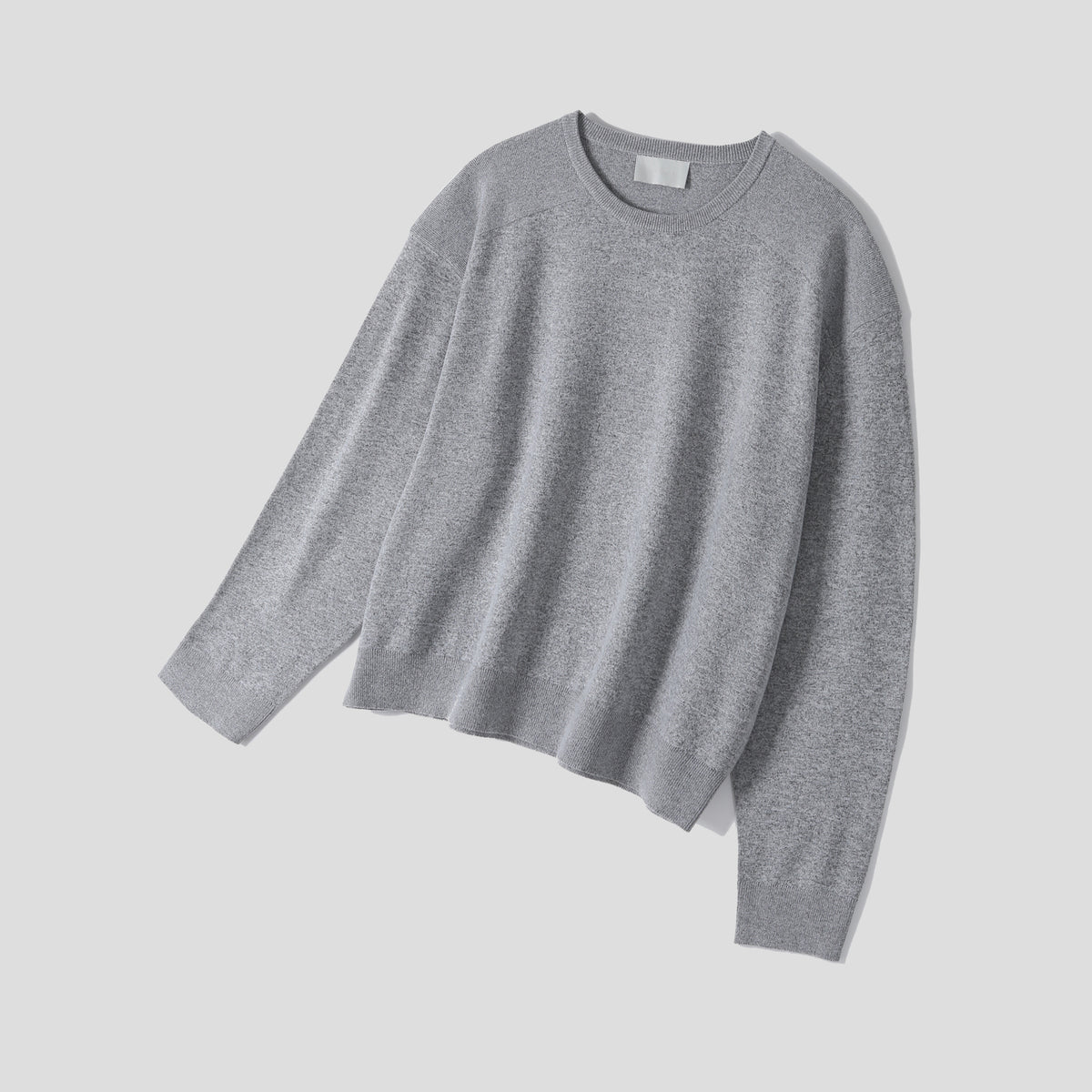 MAGNOLIA Passive Sewing Round Knit(IVORY,MELANGE GRAY,PURPLE,BLACK) 商品画像19/27