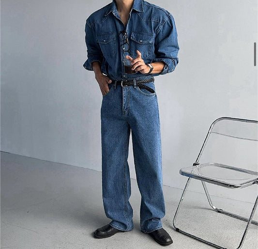 MAGNOLIA Paul Western Denim Shirt(BLACK,L/BLUE,M/BLUE) 商品画像2/15