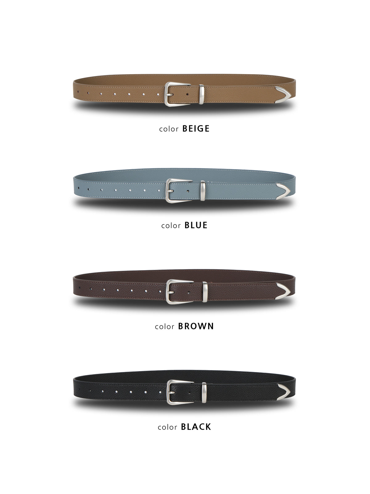 Pebbled Tip Belt detail
