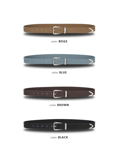 Pebbled Tip Belt detail