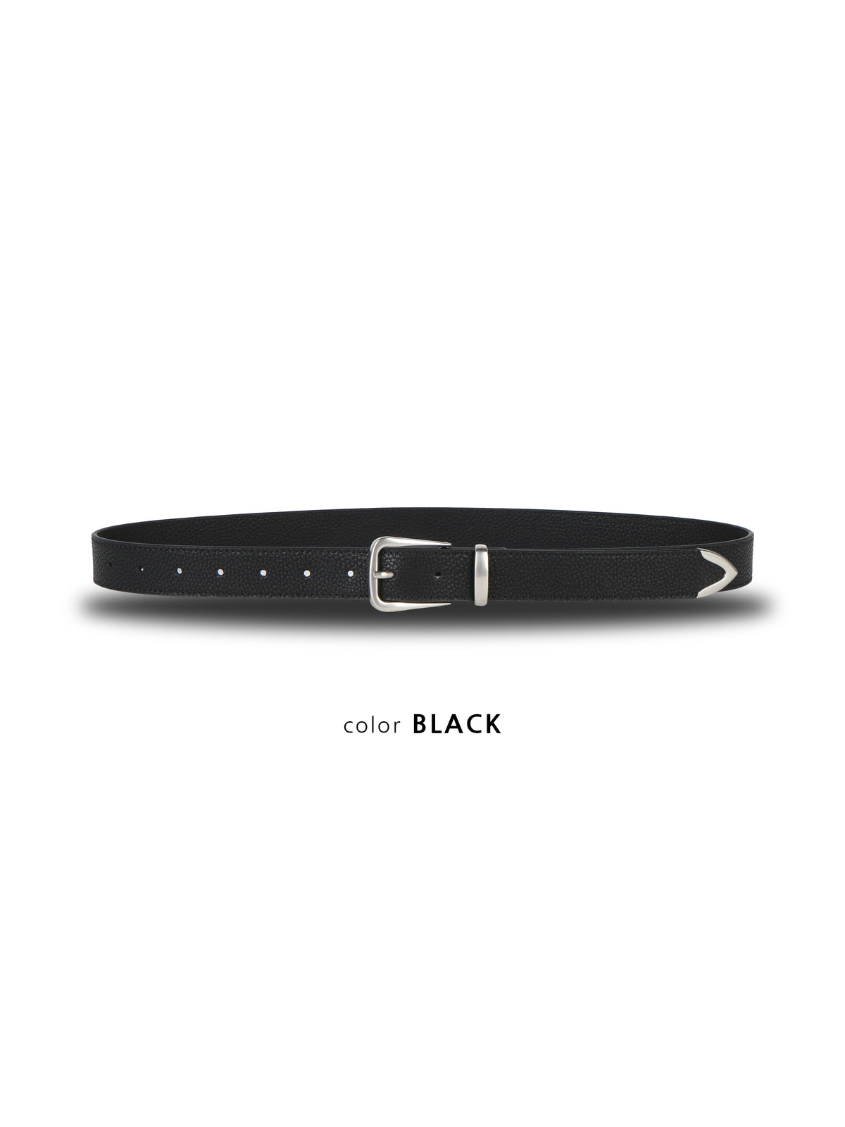Pebbled Tip Belt BLACK