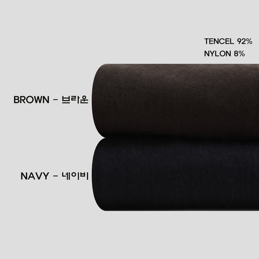 MAGNOLIA Perfume Pintuck Wide Slacks(NAVY,BROWN) 商品画像2/16