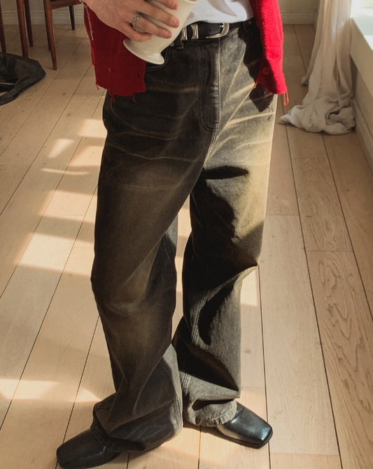 MAGNOLIA Phantom Flare Denim Pants(BLACK,DEEP BLUE) 商品画像5/14