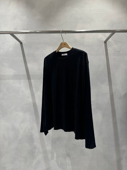MAGNOLIA Pigment Drop-Shoulder Long Sleeve Tee(WHITE,BROWN,LIGHT GRAY,NAVY,CHARCOAL,BLACK) 商品画像12/20