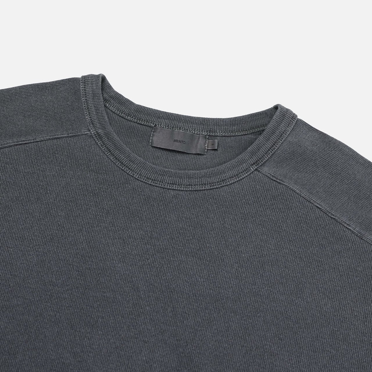 MAGNOLIA Pigment Rib Raglan Long Sleeve Tee(BEIGE, CHARCOAL) 商品画像2/12
