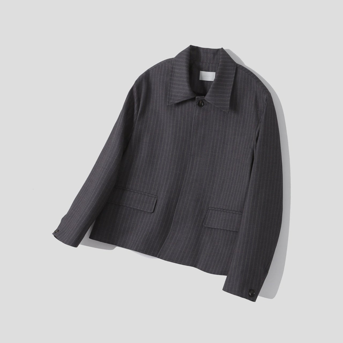 MAGNOLIA Pinstripe Short Jacket(CHARCOAL,BLACK) 商品画像15/15