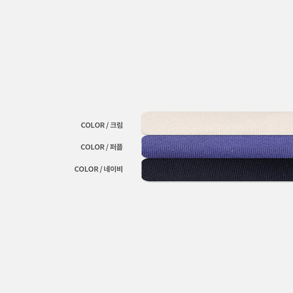 MAGNOLIA Prim Half-Zip Sweatshirt(CREAM,PURPLE,NAVY) 商品画像9/13